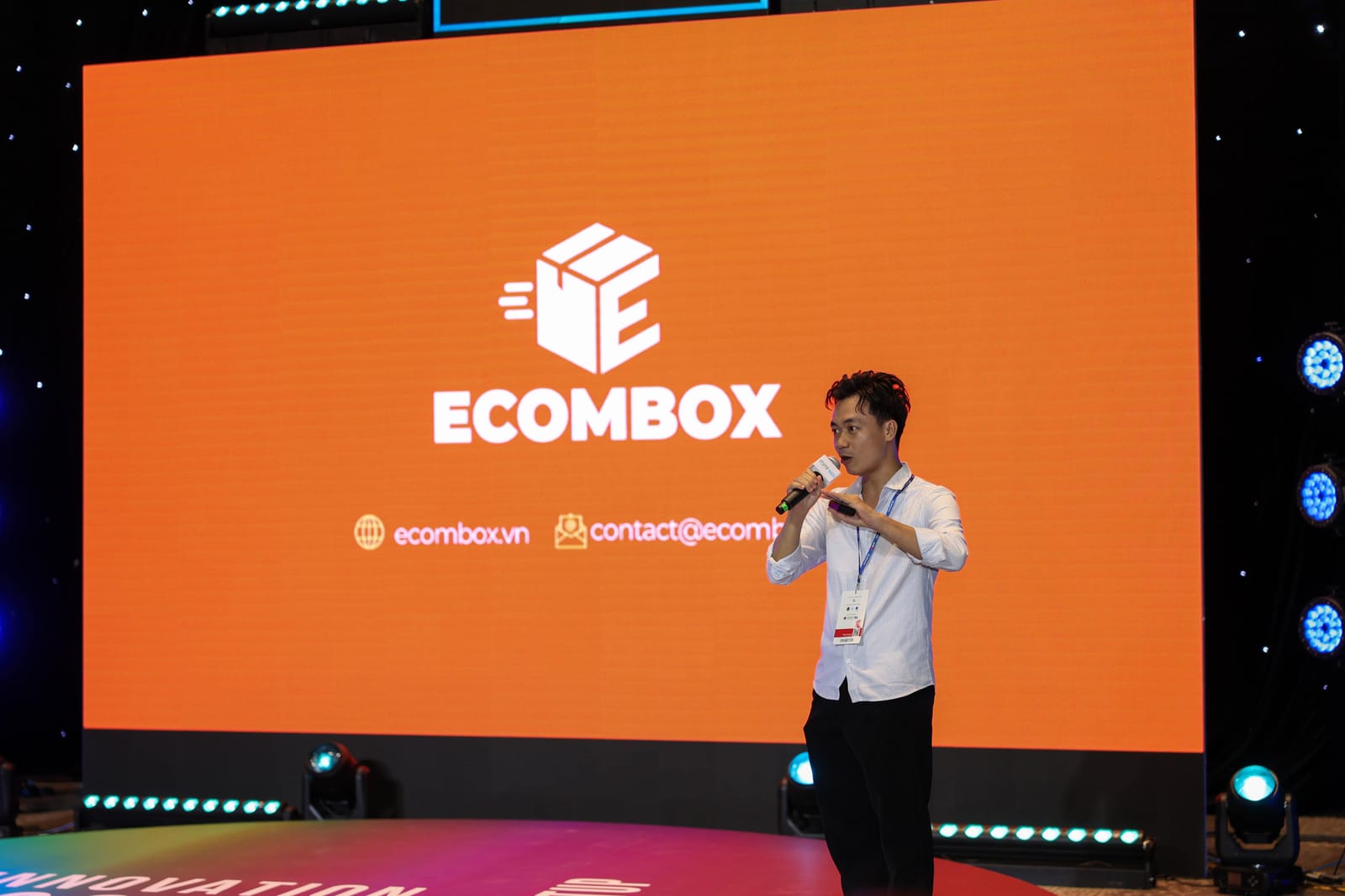 Recap phần thi của Ecombox tại Startup  Wheel 2025